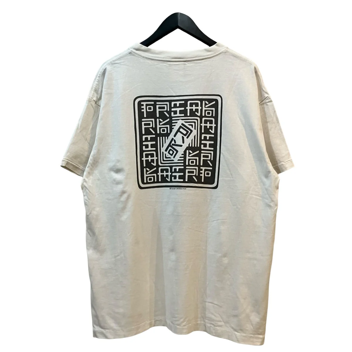 23AW「RK SS TEE   WITH OUT FEAR」ヴィンテージ加工TシャツSM A23 0000 C07 - Image 2
