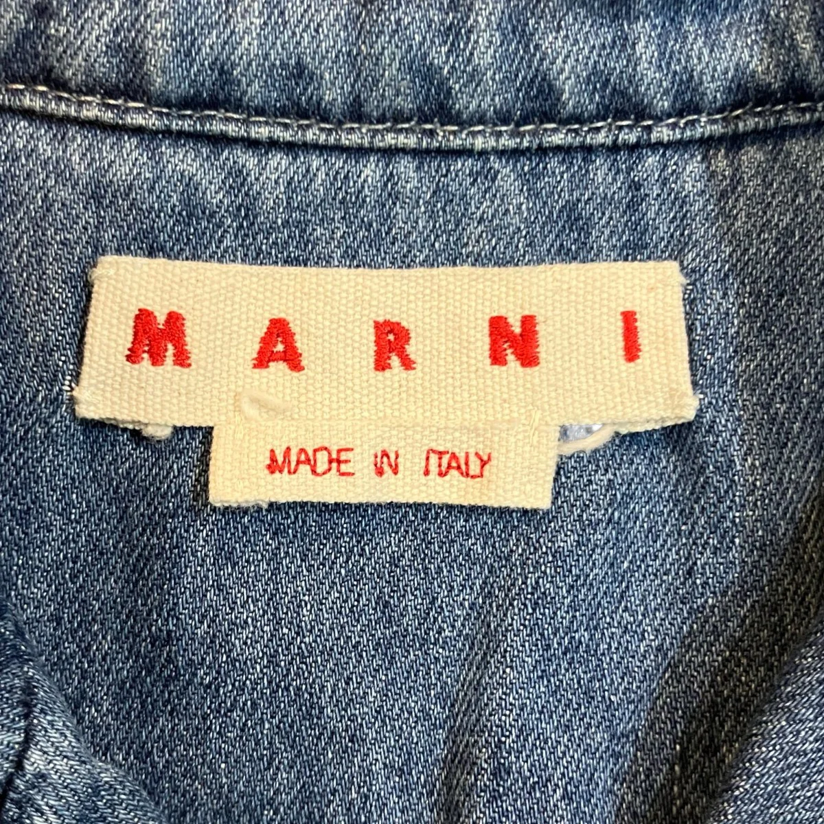 23SSフロントロゴ刺繍デニムシャツCUJU0017IS USCV22 - Image 5
