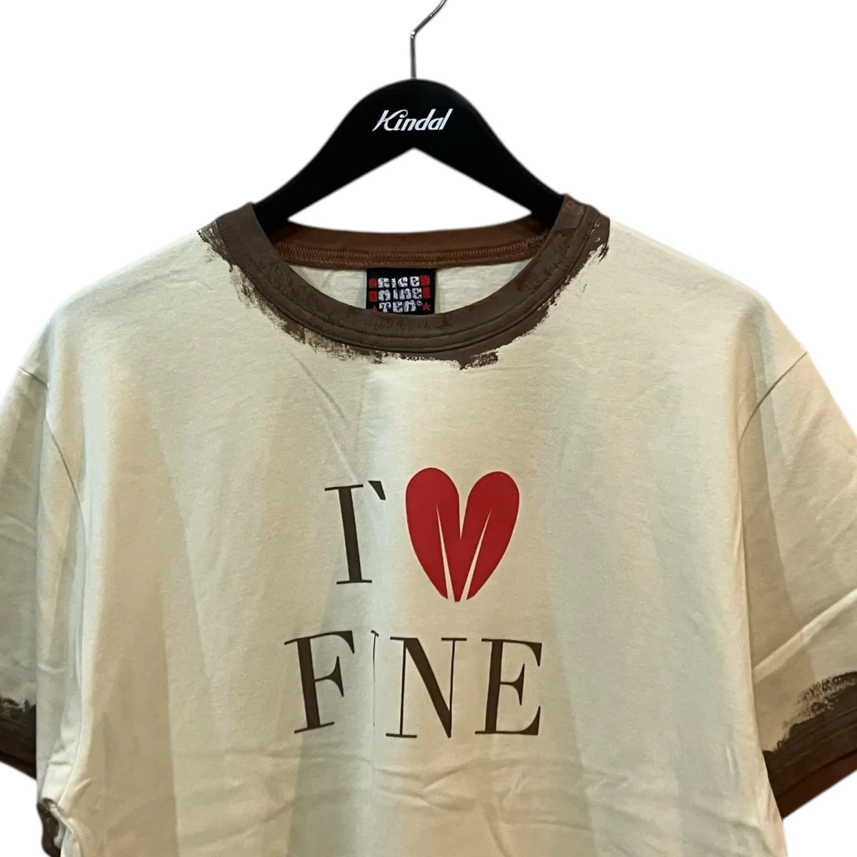 「HAND PRINT RINGER TEE」プリントリンガーTシャツ - Image 3