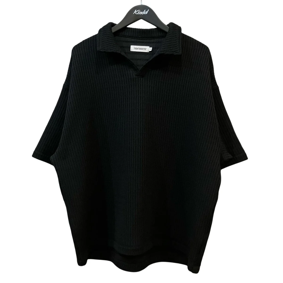 「MYSTERY GAUGE OPEN POLO」ニットポロシャツ