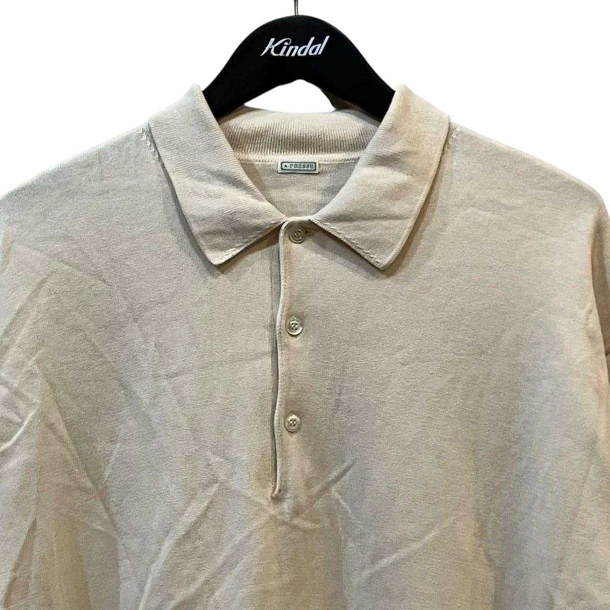 「Cotton Knit S S Polo Shirts」ポロシャツ22SAP 03 05H - Image 3