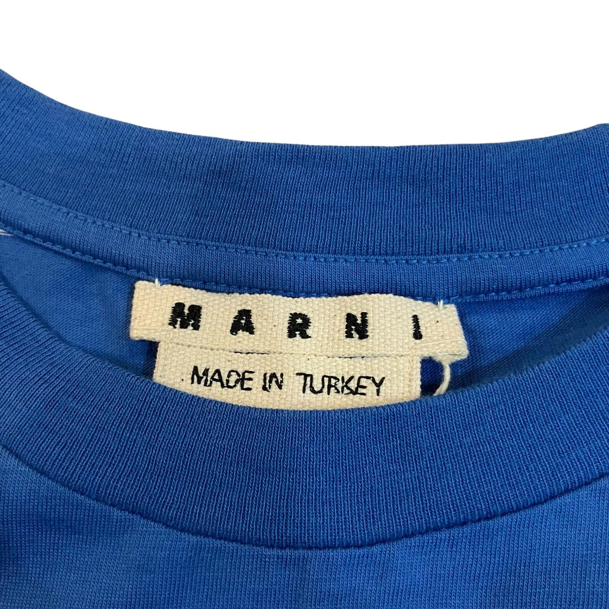 21SSバックロゴ刺繍ボーダーTシャツHUMU0151S0 S23845 - Image 5