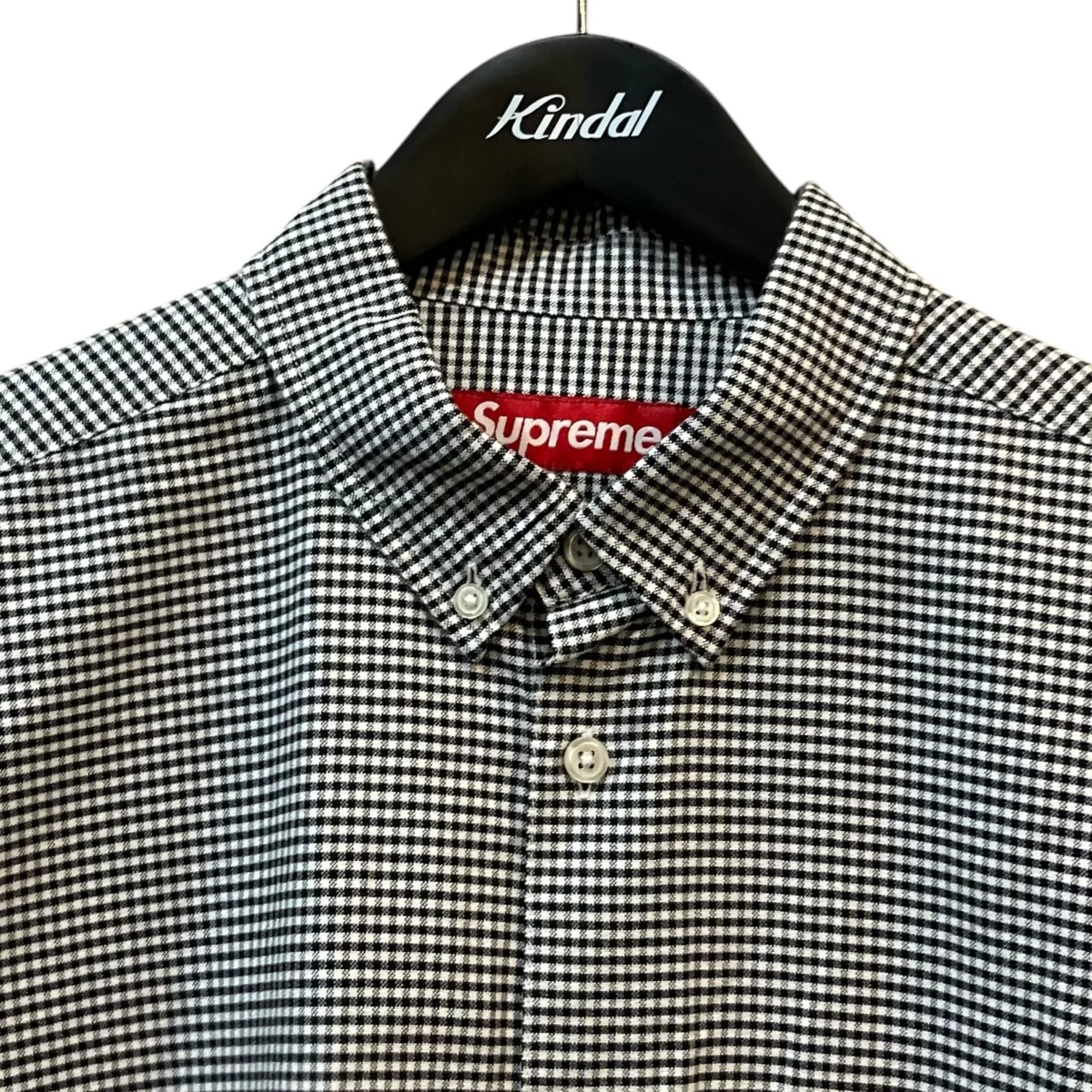 Loose Fit Oxford S S Shirt Gingham 半袖ギンガムチェックシャツ - Image 3