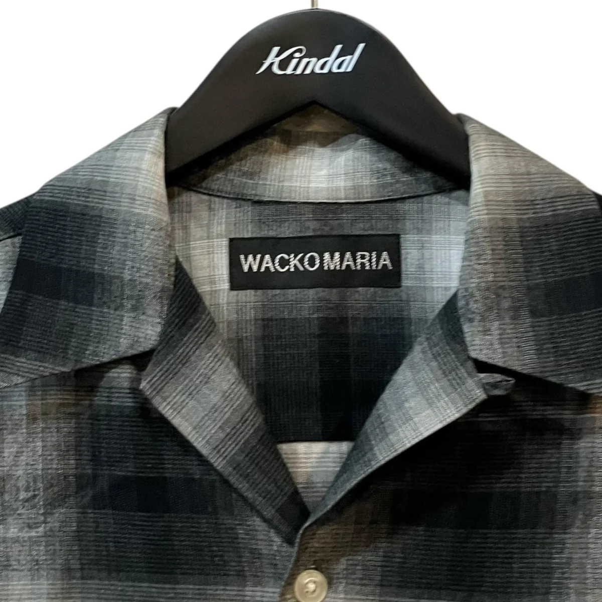 OMBRE CHECK OPEN COLLAR SHIRT S S 半袖オンブレチェックシャツ - Image 3