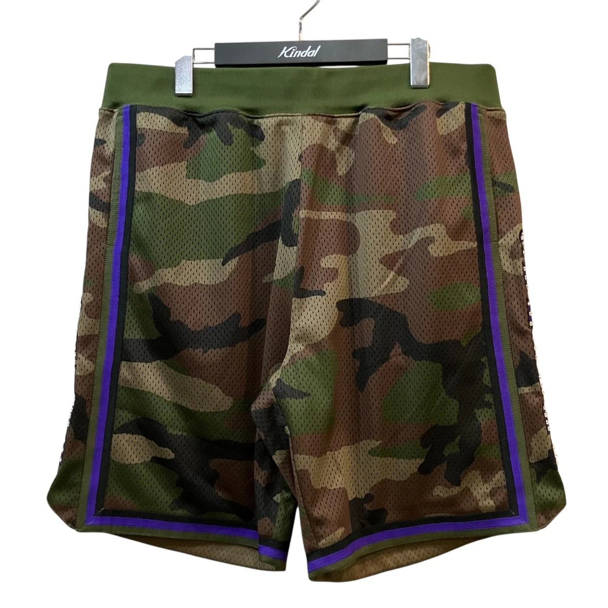 19SS「Rhinestone Basketball Short」カモフラージュ柄ラインストーンショートパンツ