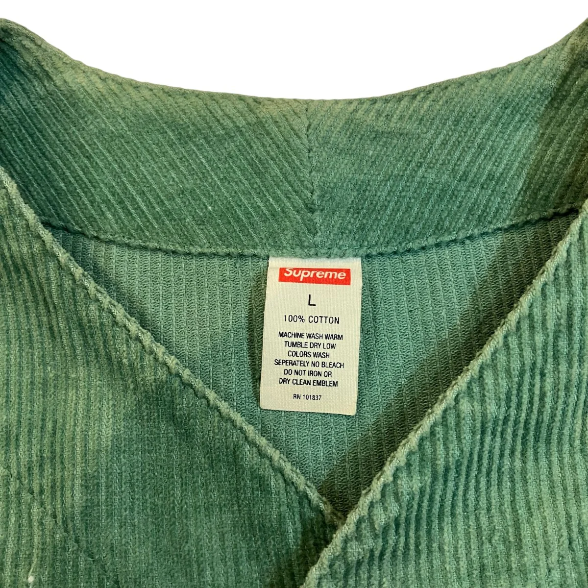 18SS「Corduroy Baseball Jersey」コーデュロイベースボール半袖シャツ - Image 5