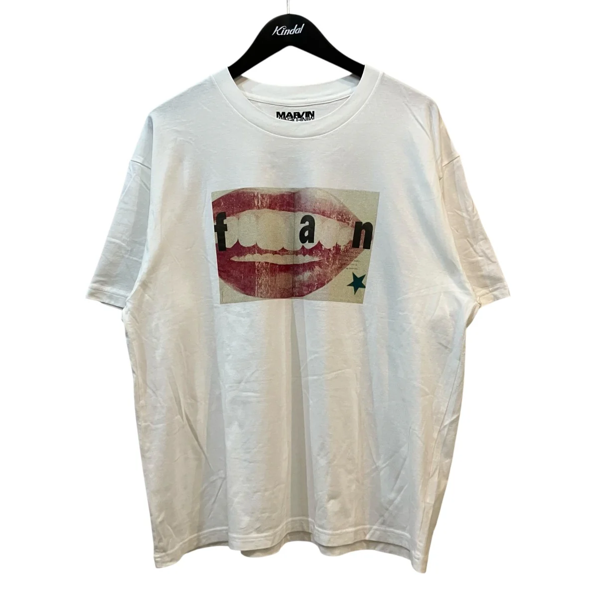 「Lip Crewneck T-SH」プリントTシャツMND MRV005 00 L2