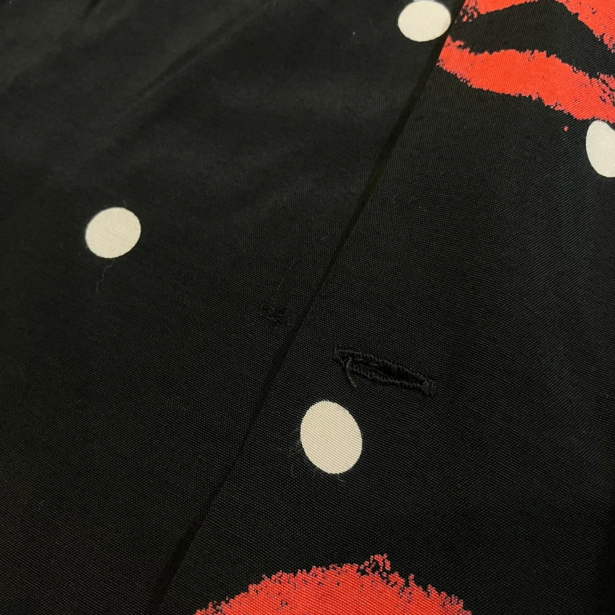 「KISS SHORT SLEEVE BLACK」キスマークアロハシャツAB 0002010101 - Image 7