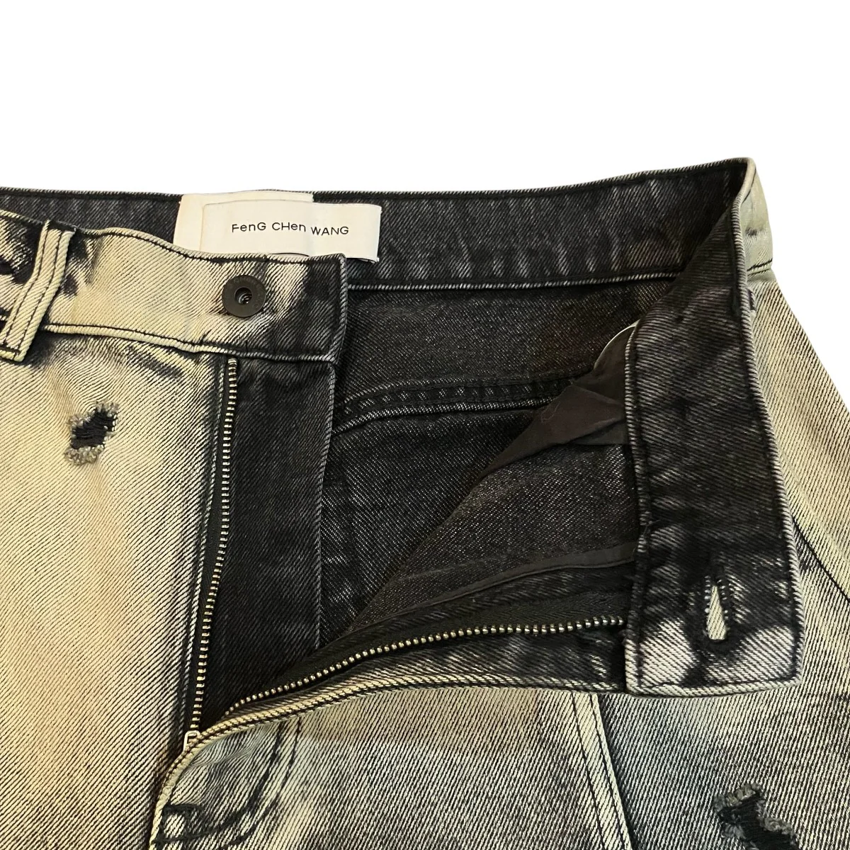 ダメージ加工デニムハーフパンツ - Image 5