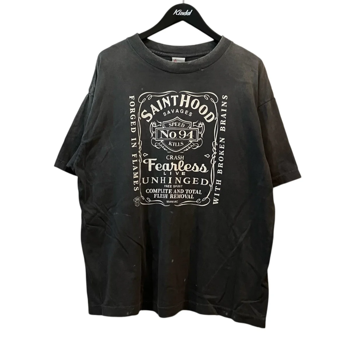 STHD . SS TEE FEARLESS ヴィンテージ加工Tシャツ