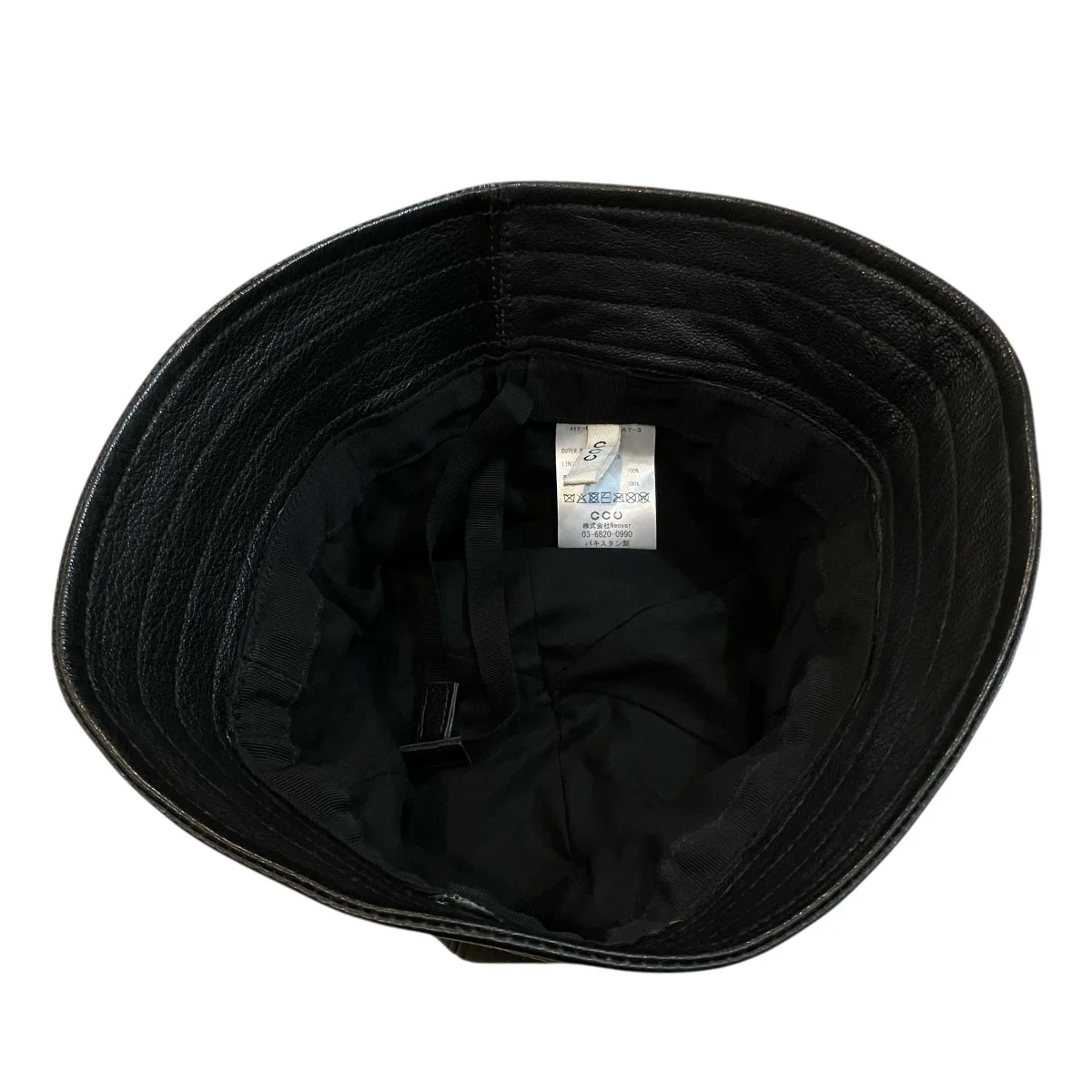 「SAILOR HAT」ゴートレザーバケットハットHT 06 C GOAT 3 - Image 4