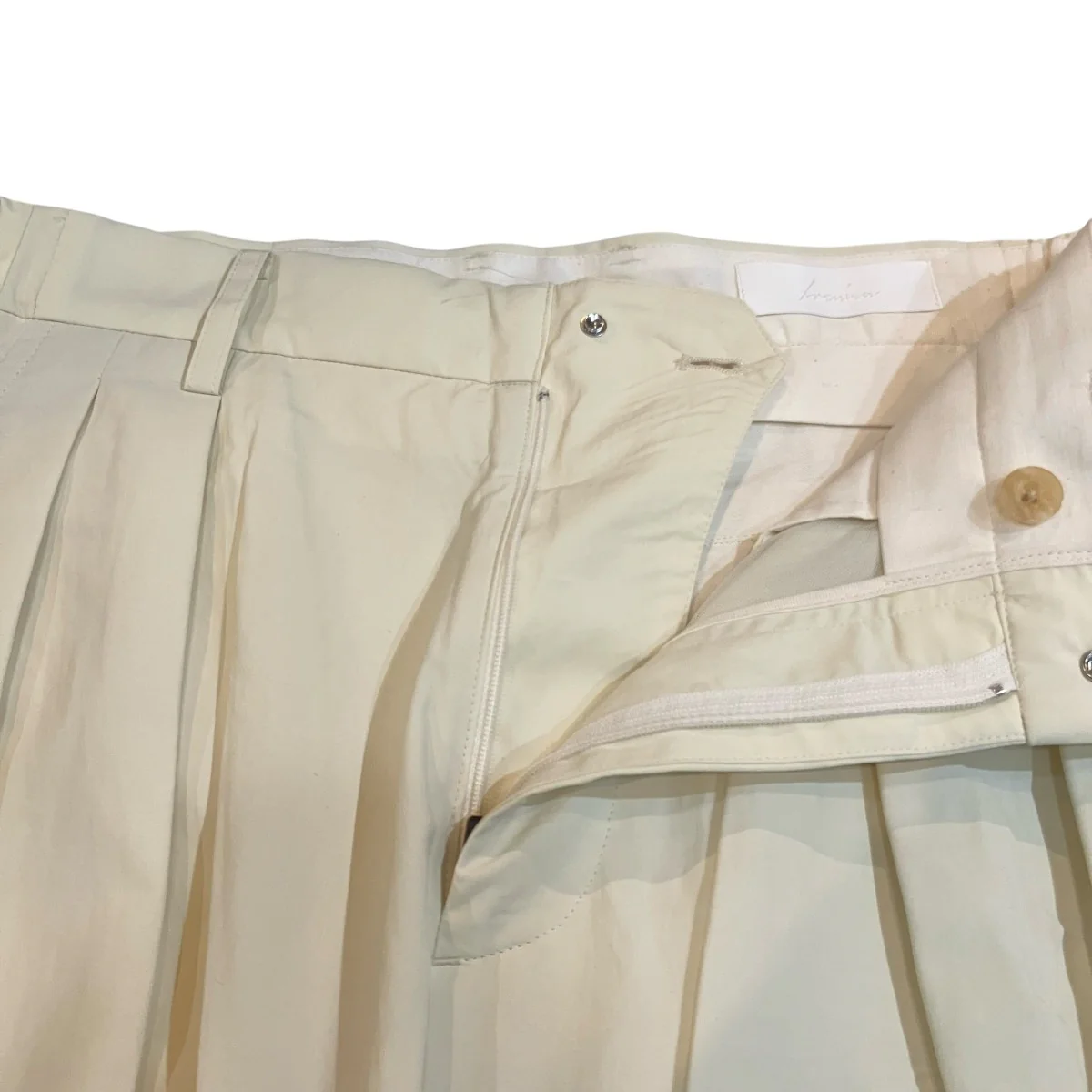 25SS「TWO TUCKS WIDE CARGO PANTS」ワイドカーゴパンツIH 25SS P040 KM - Image 3