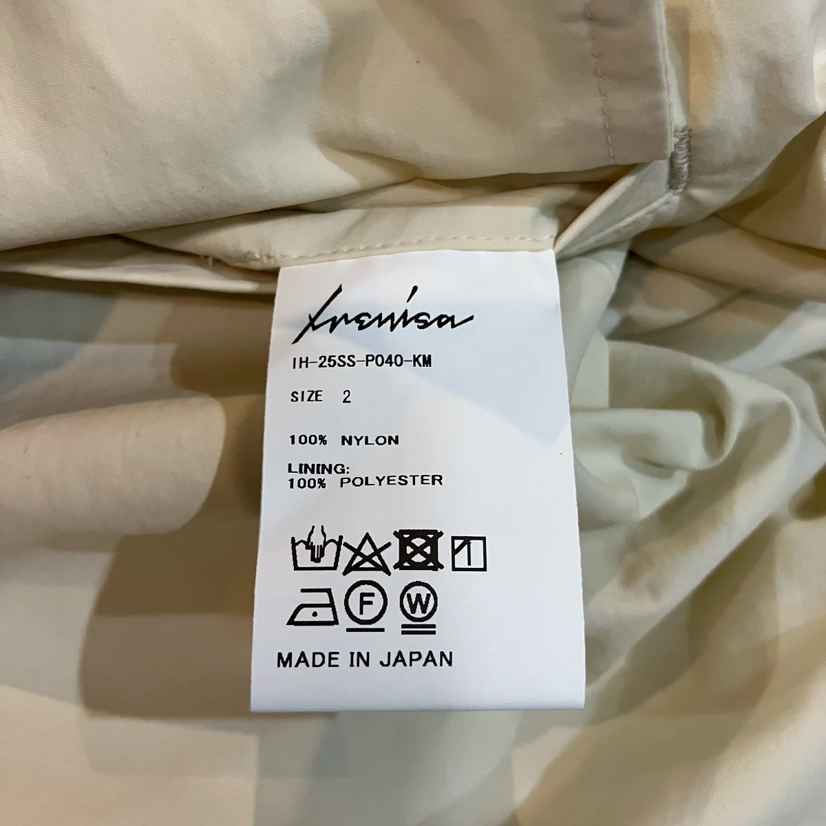25SS「TWO TUCKS WIDE CARGO PANTS」ワイドカーゴパンツIH 25SS P040 KM - Image 5