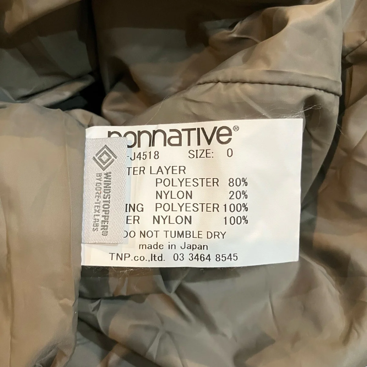 24AW「TROOPER COAT P N SPLITTING TAFFETA WITH GORE-TEX WINDSTOPPER」モッズコートNN J4518 - Image 7