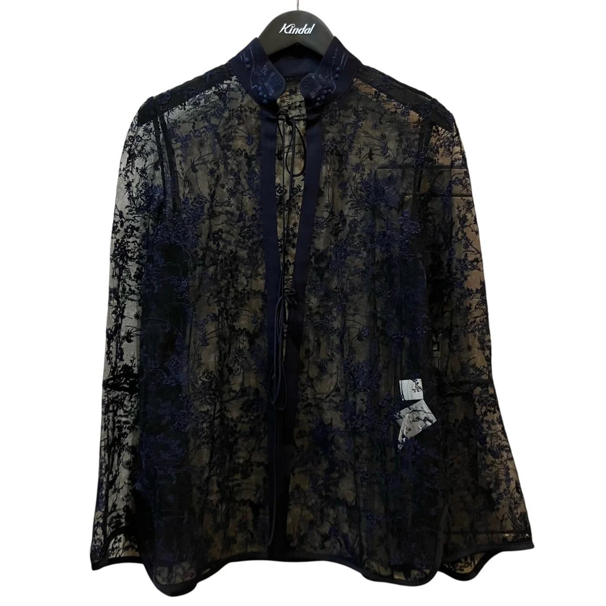 「Floral Lace Stand Collar Shirt」フローラルレーススタンドカラーシャツMM24FW SH005