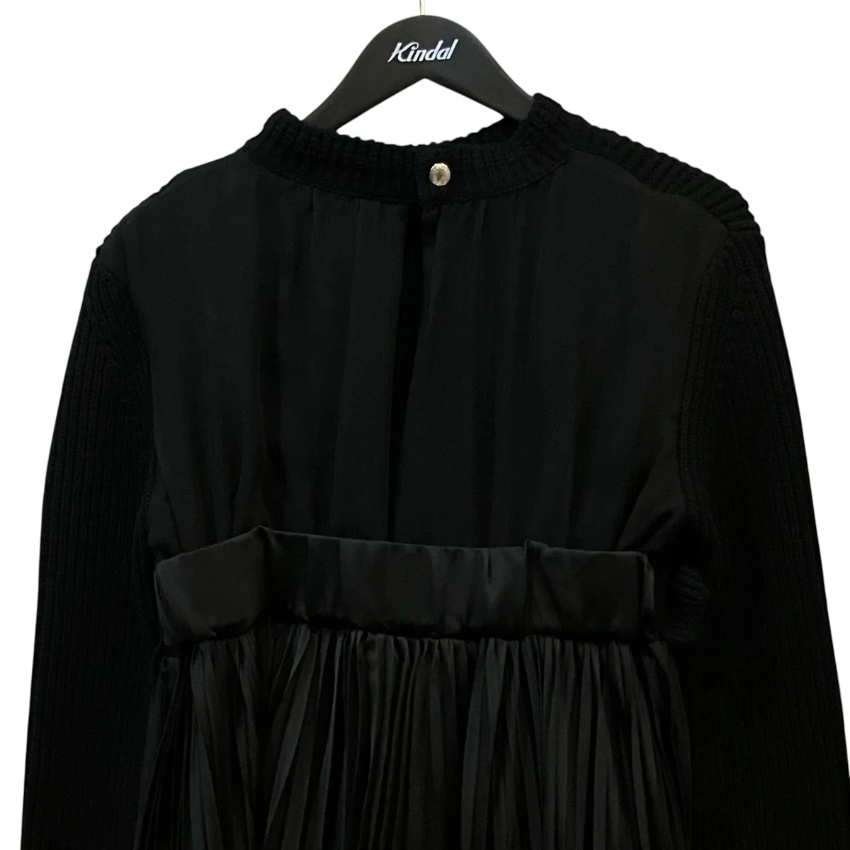 「WOOL KNIT DRESS」ニット切替プリーツワンピース23 06819 - Image 3