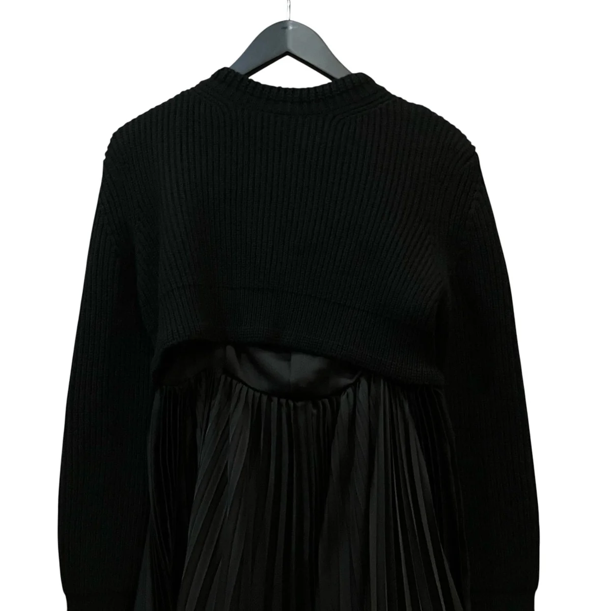「WOOL KNIT DRESS」ニット切替プリーツワンピース23 06819 - Image 4