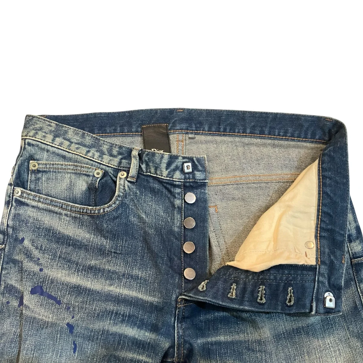 ペンキ加工デニムパンツ163D020TY456 - Image 3