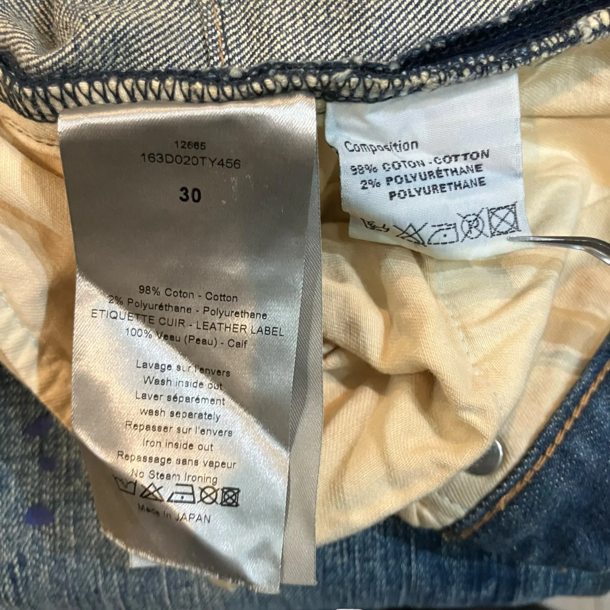 ペンキ加工デニムパンツ163D020TY456 - Image 6