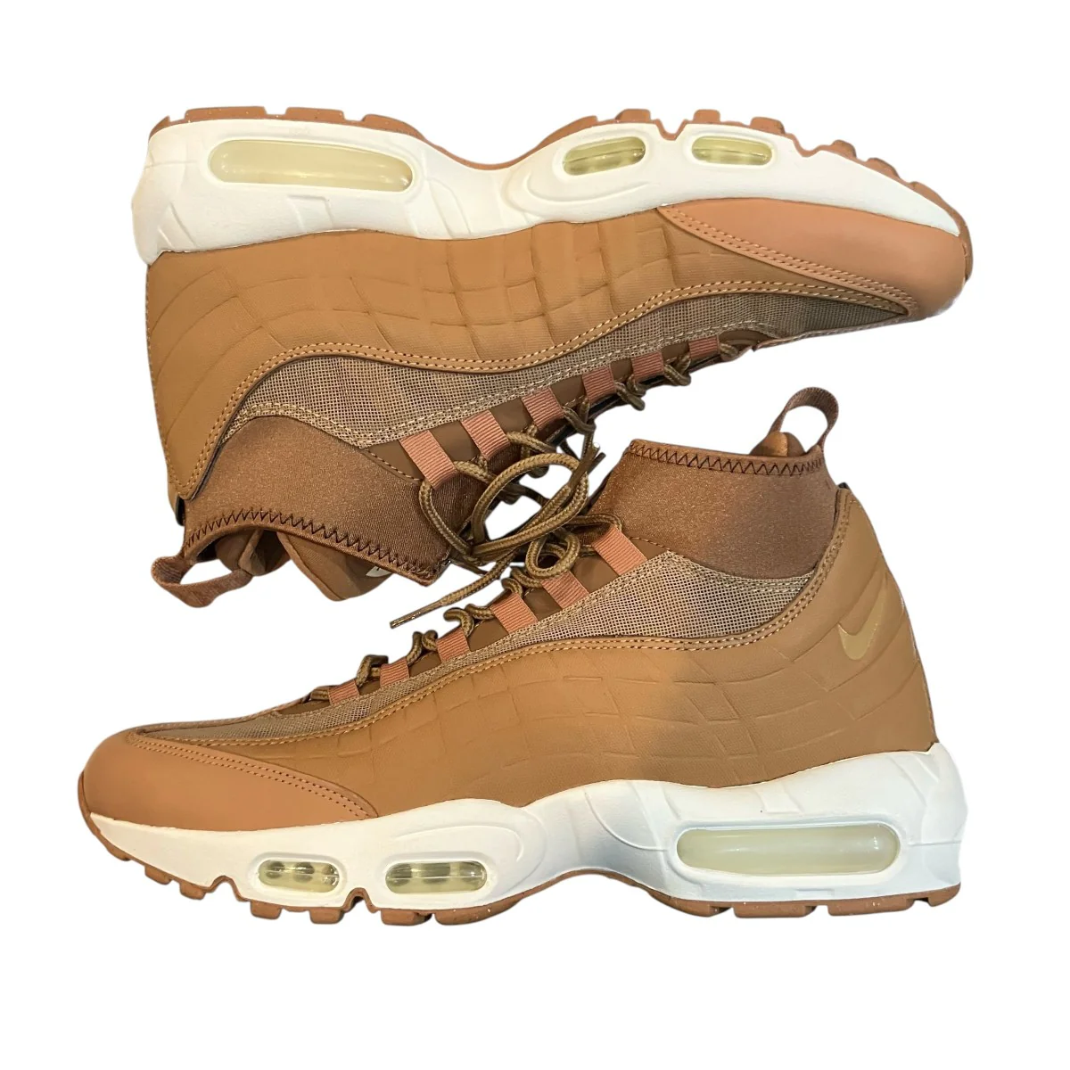 「Nike Air Max 95 SNEAKERBOOT FLAX」ハイカットスニーカー806809 201 - Image 6