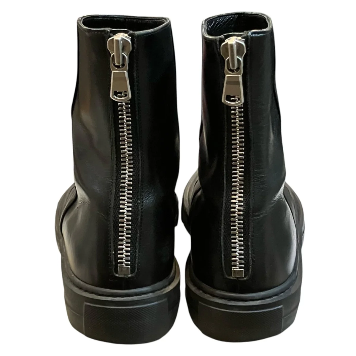 「COW LEATHER BACK ZIP SNEAKERS」ジップスニーカーAA12 202 - Image 4