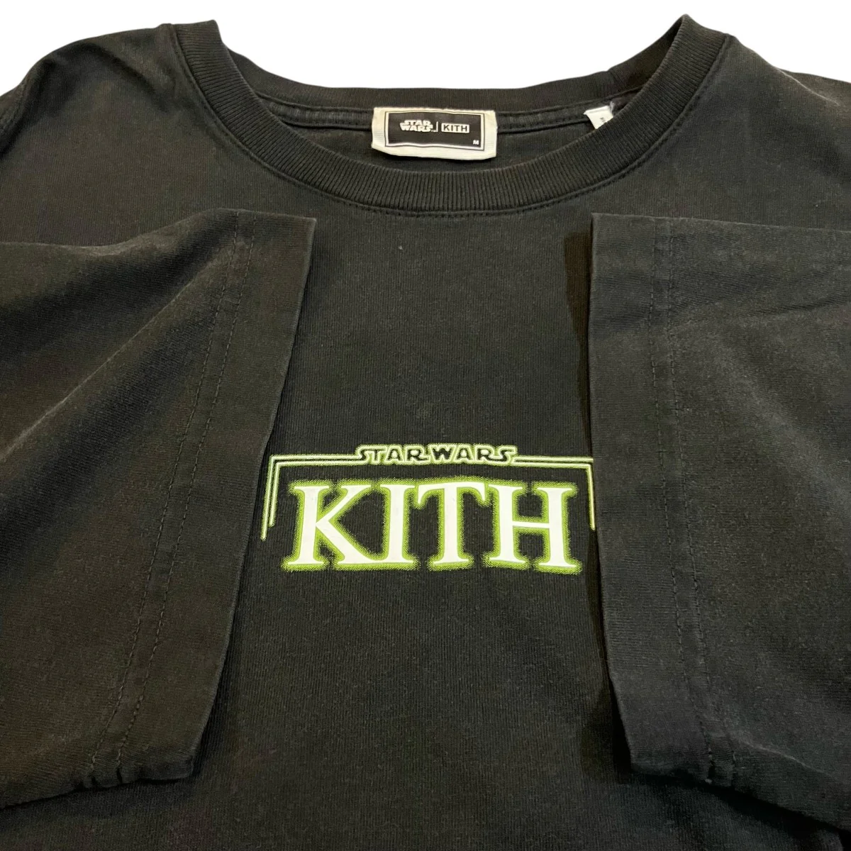 Green Glow Vintage Tee ヴィンテージ加工プリントTシャツ - Image 4