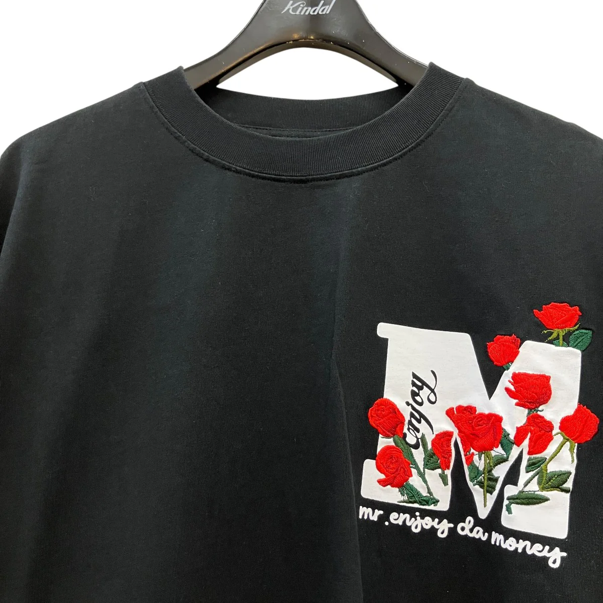 薔薇刺繍プリントTシャツmedm00394 - Image 3