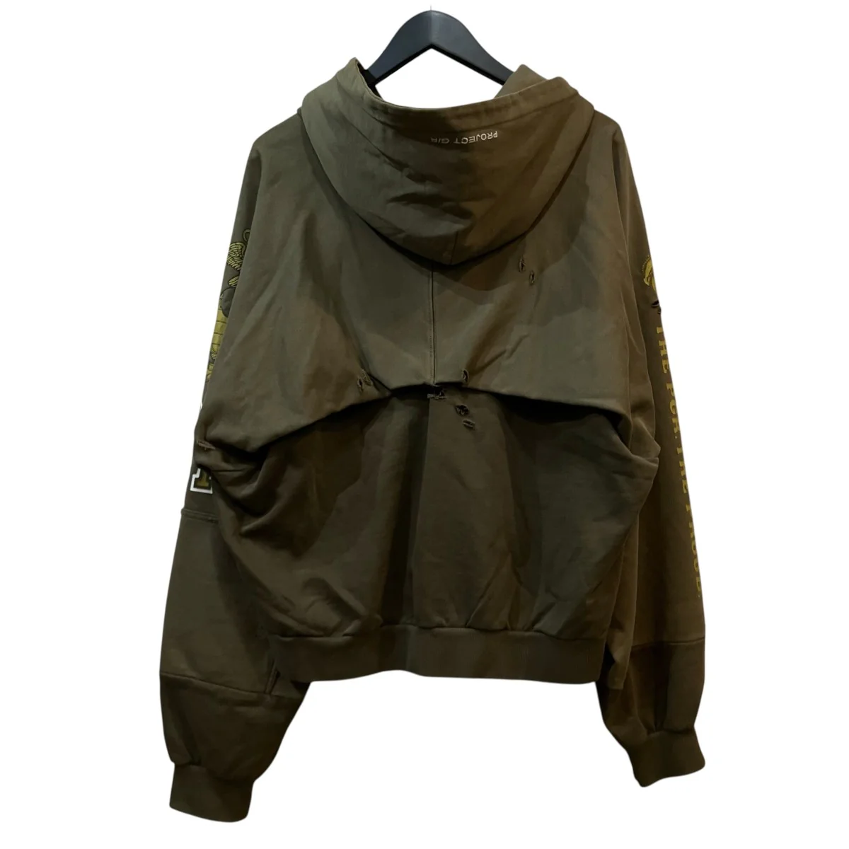 「RECONSTRUCTED FOLDED ZIP HOODIE」再構築ジップパーカー - Image 2