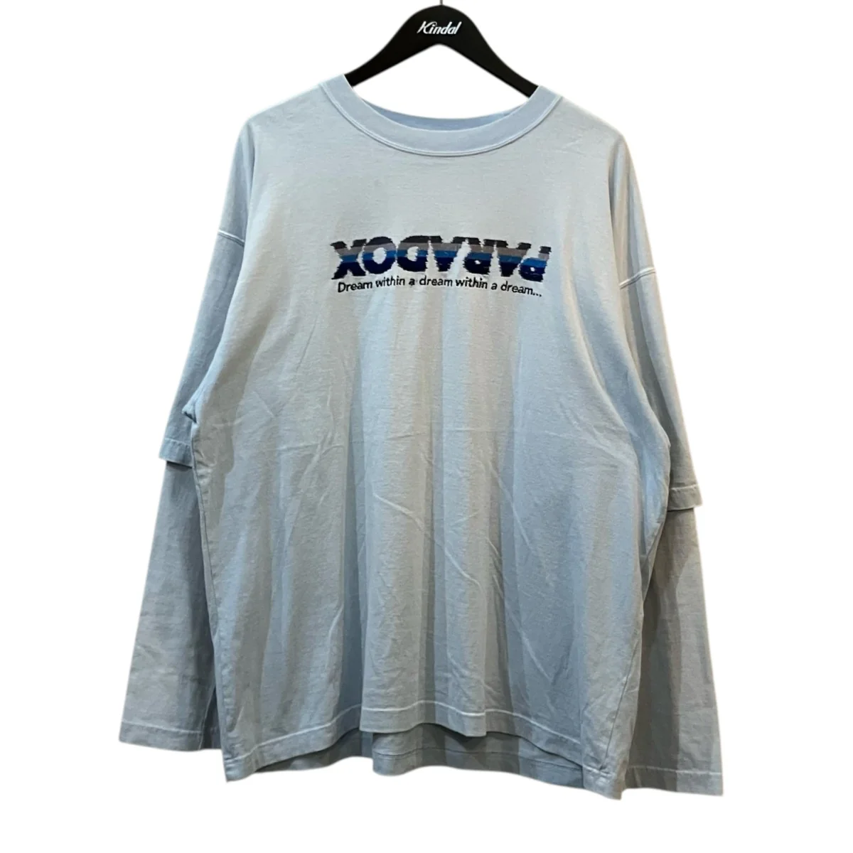 PARADOX Embroidery Switching Tee パラドックスエンブロイダリィー Tシャツ