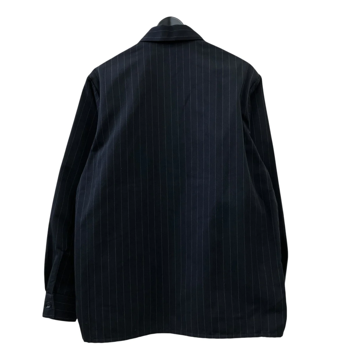 Pinstripe Half Zip ShirtストライプハーフジップシャツBDY-7668P - Image 2