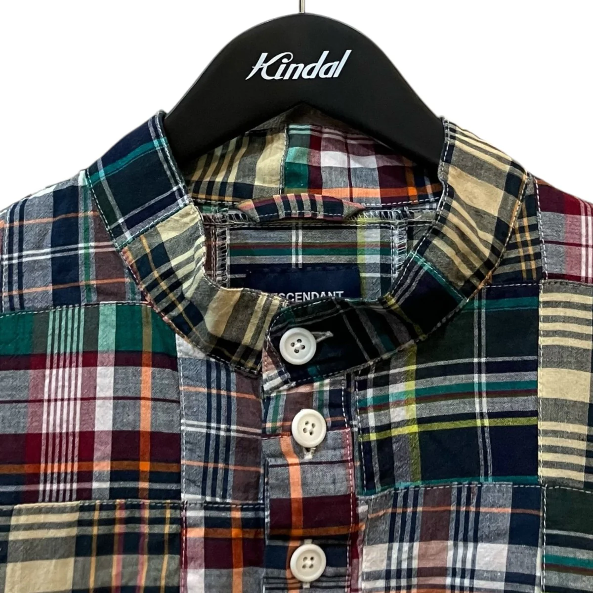 TETTY PULLOVER PATCHWORK LS SHIRT チェックプルオーバーシャツ - Image 3