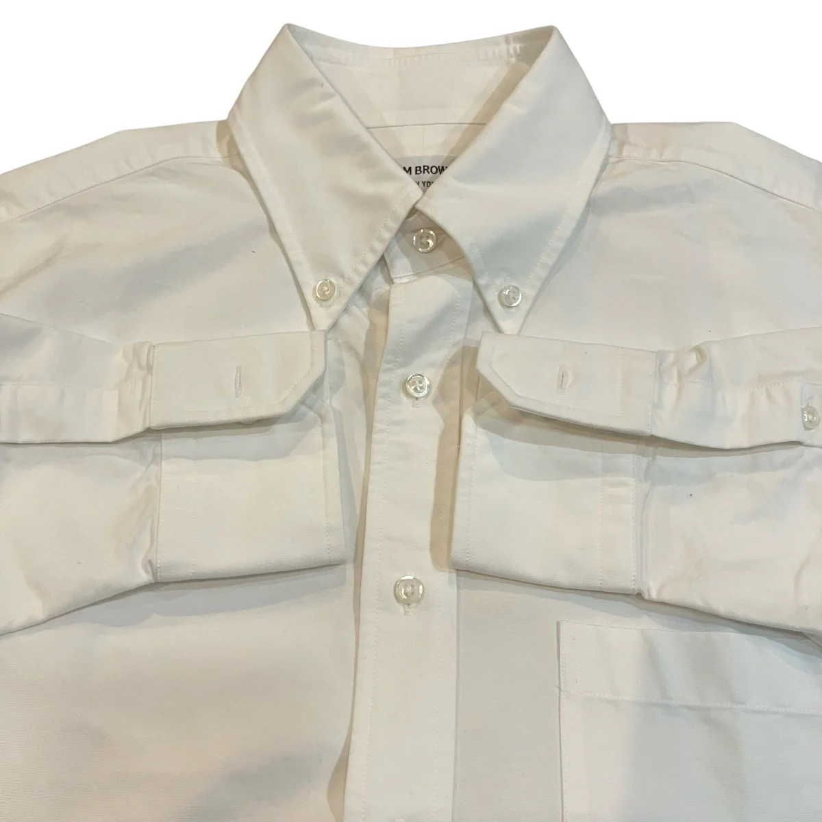 CLASSIC FIT SHIRT W  SATIN WEAVE 4BAR IN OXFORD オーバーサイズシャツ - Image 4