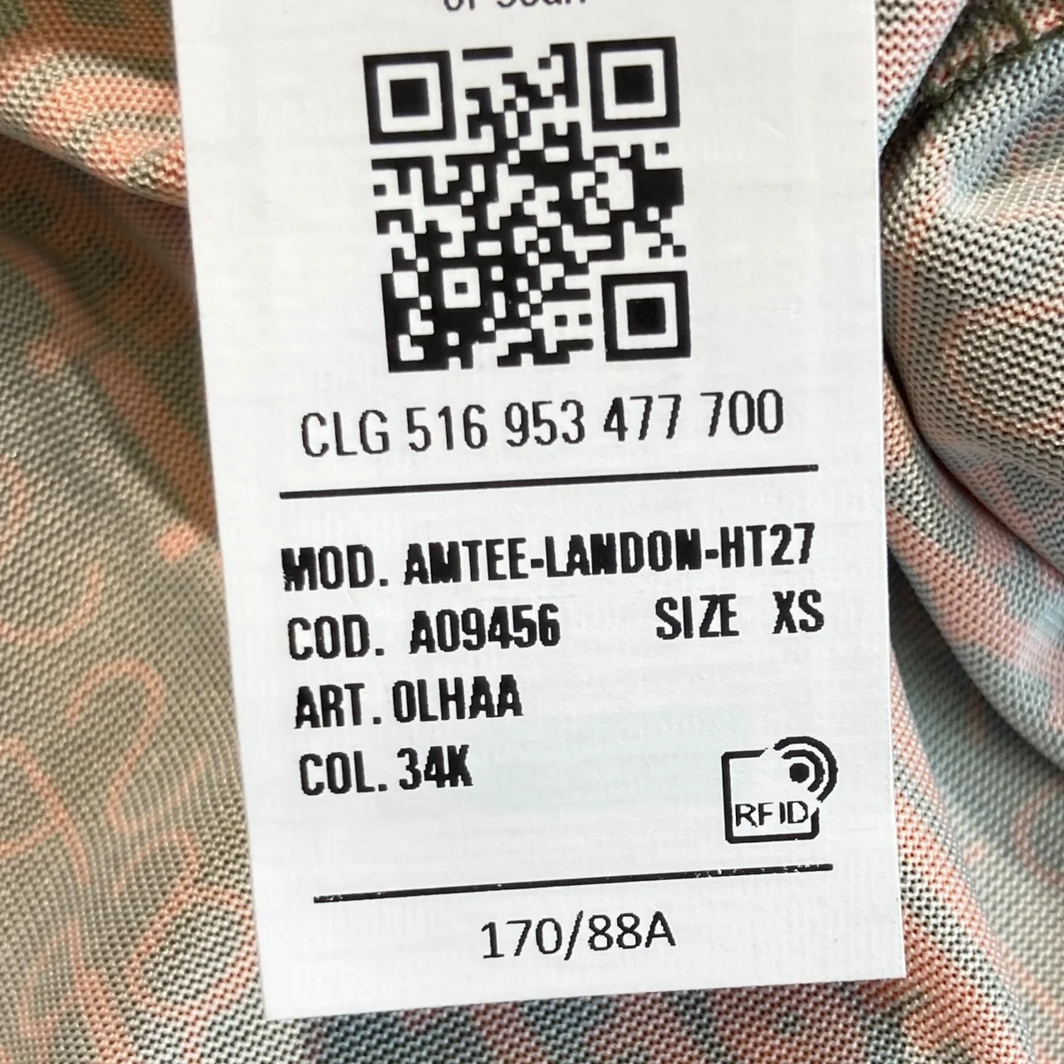 総柄半袖TシャツA09456 - Image 6