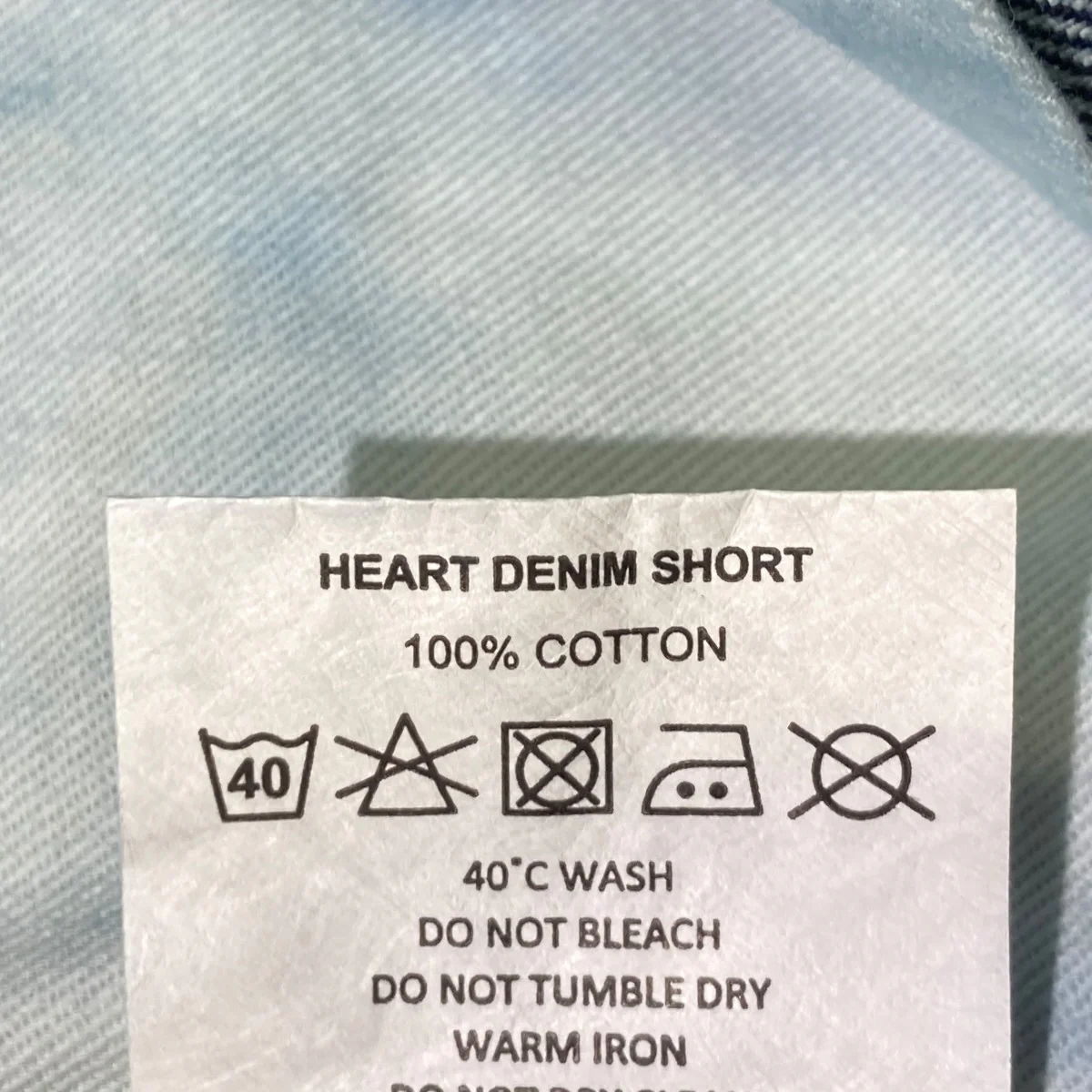 25AWHeart Denim Shortハーフパンツ - Image 6