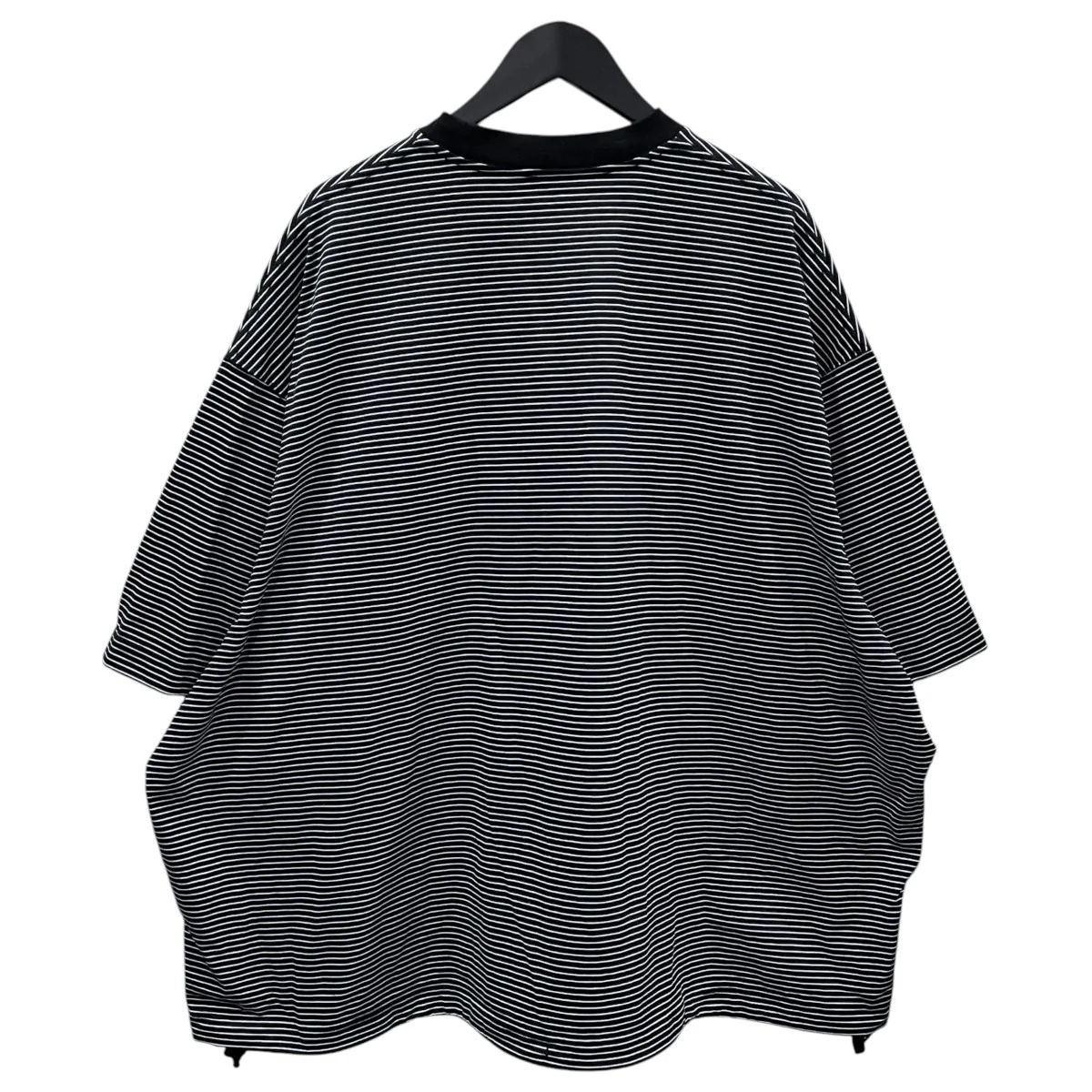 ボーダー柄裾ドローコードTシャツ BALLOON T-SHIRT バルーン ティーシャツ 31SSSH05 - Image 2