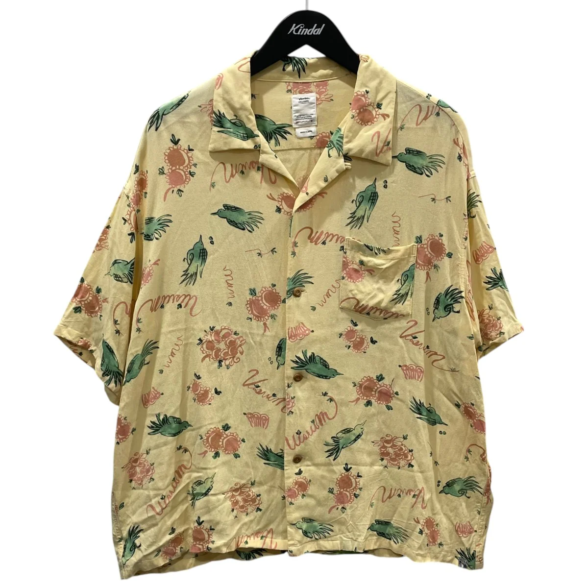 22SS オープンカラー半袖シャツ WALLIS SHIRT S/S SUNNYBIRD ウォリスシャツ ショートスリーブ サニーバード 0122105011017