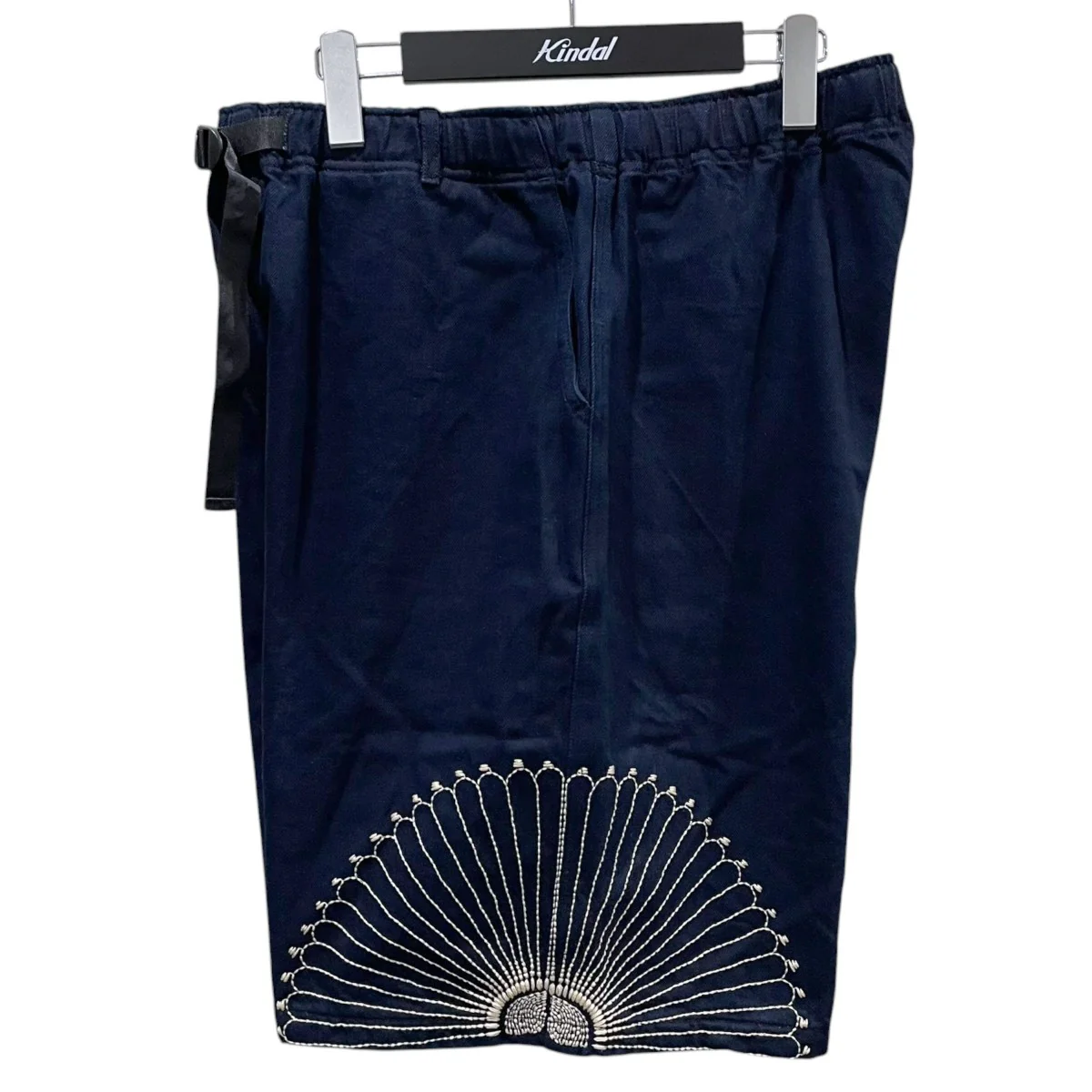 25SS 風呂敷刺繍デニムハーフパンツ 10oz IDG×IDG Denim Easy Shorts (Furoshiki Embroidery) K2503SP097 - Image 4