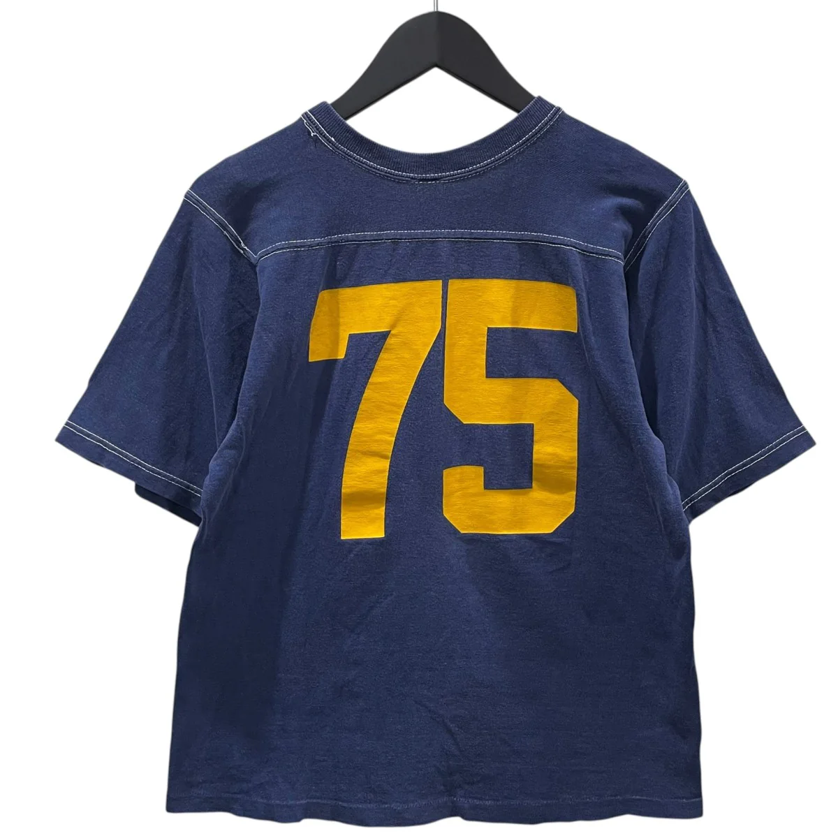 70s プリントTシャツ Football T-Shirt フットボールTシャツ バータグ - Image 2