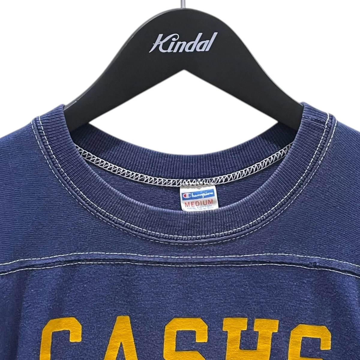 70s プリントTシャツ Football T-Shirt フットボールTシャツ バータグ - Image 3