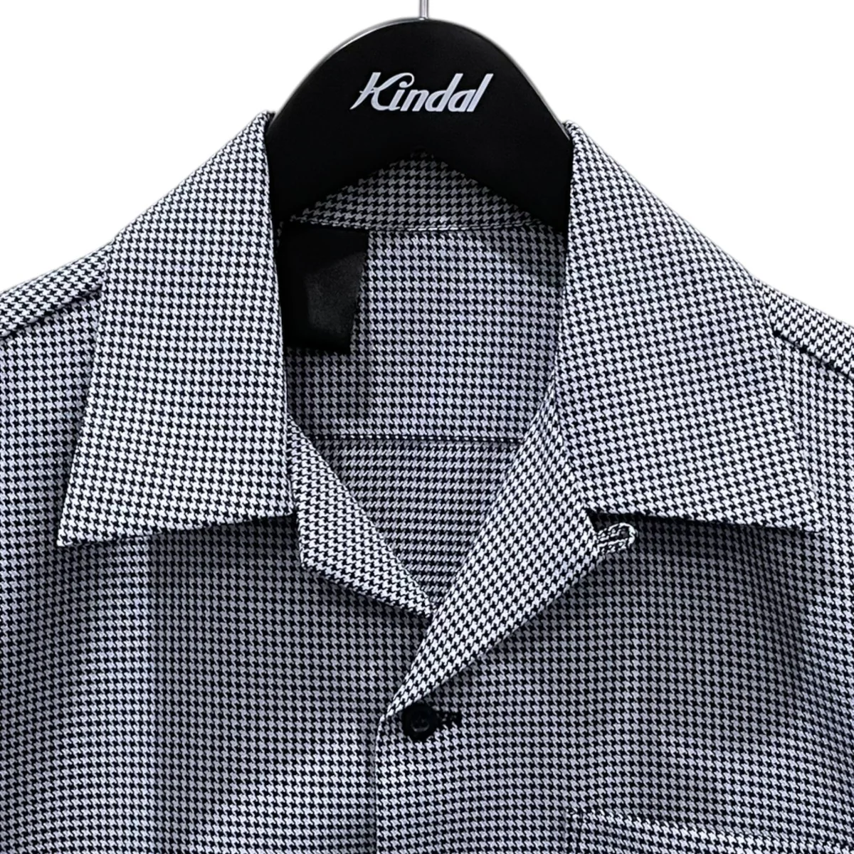 24SS ハウンドトゥースチェック柄オープンカラー半袖シャツ HALF SLEEVE SHIRT ハーフスリーブシャツ 2241-SH54-002 - Image 3