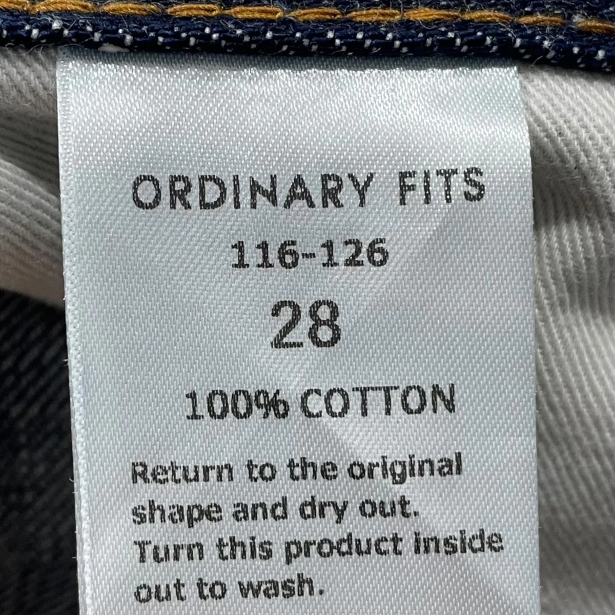 デニムパンツ 116 TYPE STANDARD ONE WASH 116-126 - Image 7
