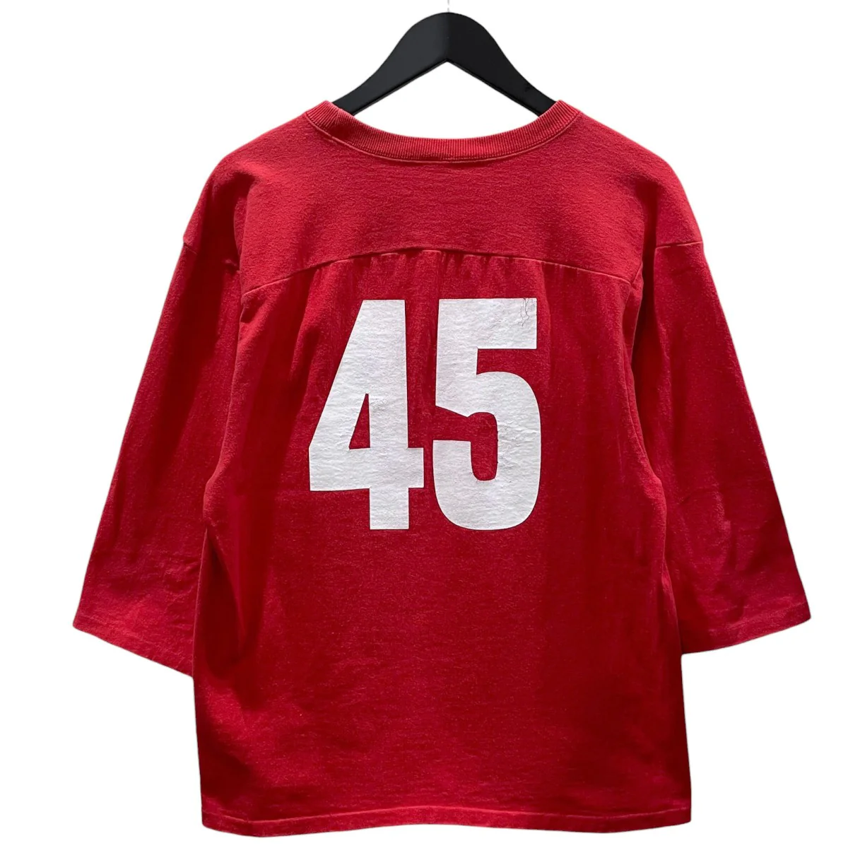 70-80S 七分袖カットソー バータグ Football T-Shirt フットボールTシャツ - Image 2