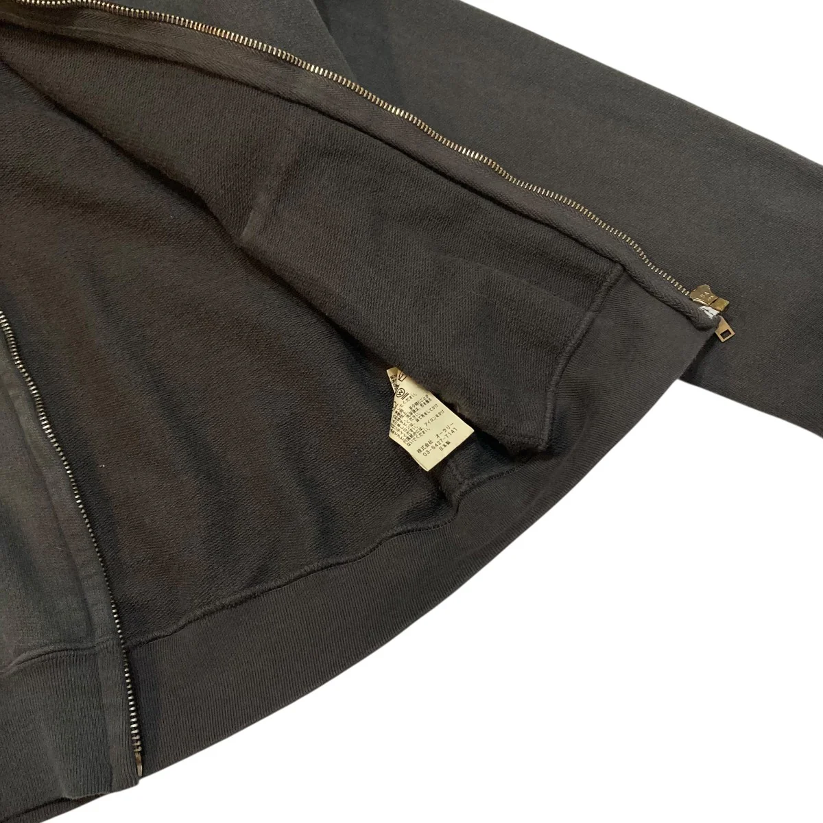 PRODUCT DYED PIMA LIGHT SWEAT ZIP PARKAジップパーカーA25AP03MS - Image 5