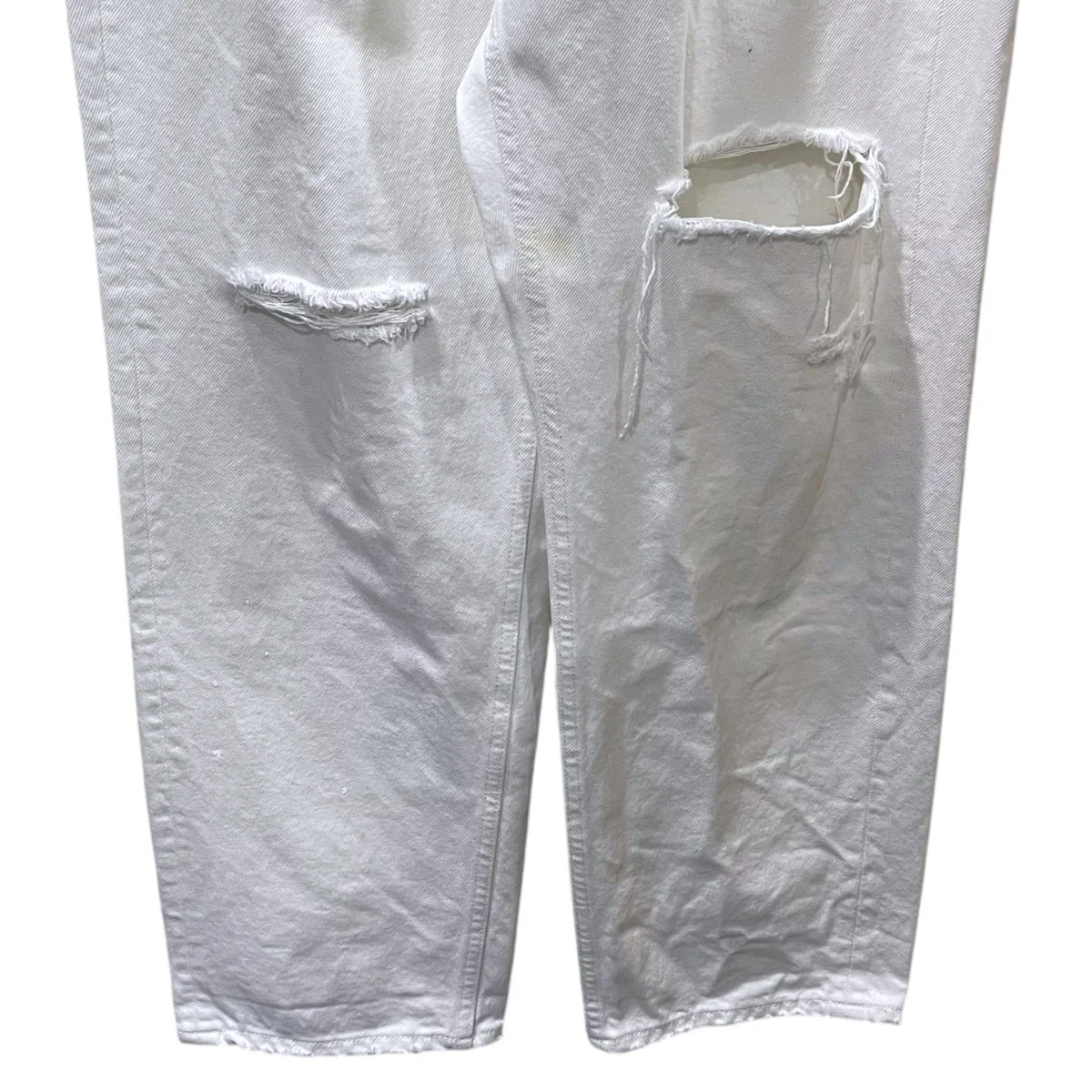 24AW 加工デニムパンツ CRASHED SAROUEL PT DENIM MNS クラッシュド サルエル パンツ デニム MB244-3003M - Image 4