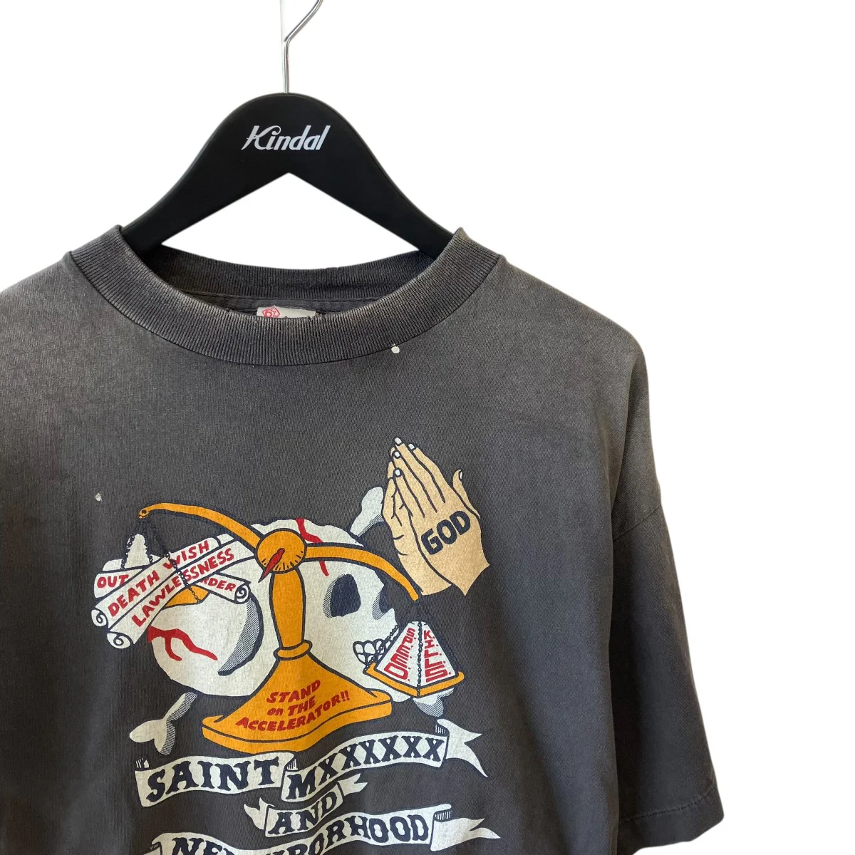 NH SS TEE STHD. PRAY BLACKTシャツSM-HR8-0000-C68 - Image 3