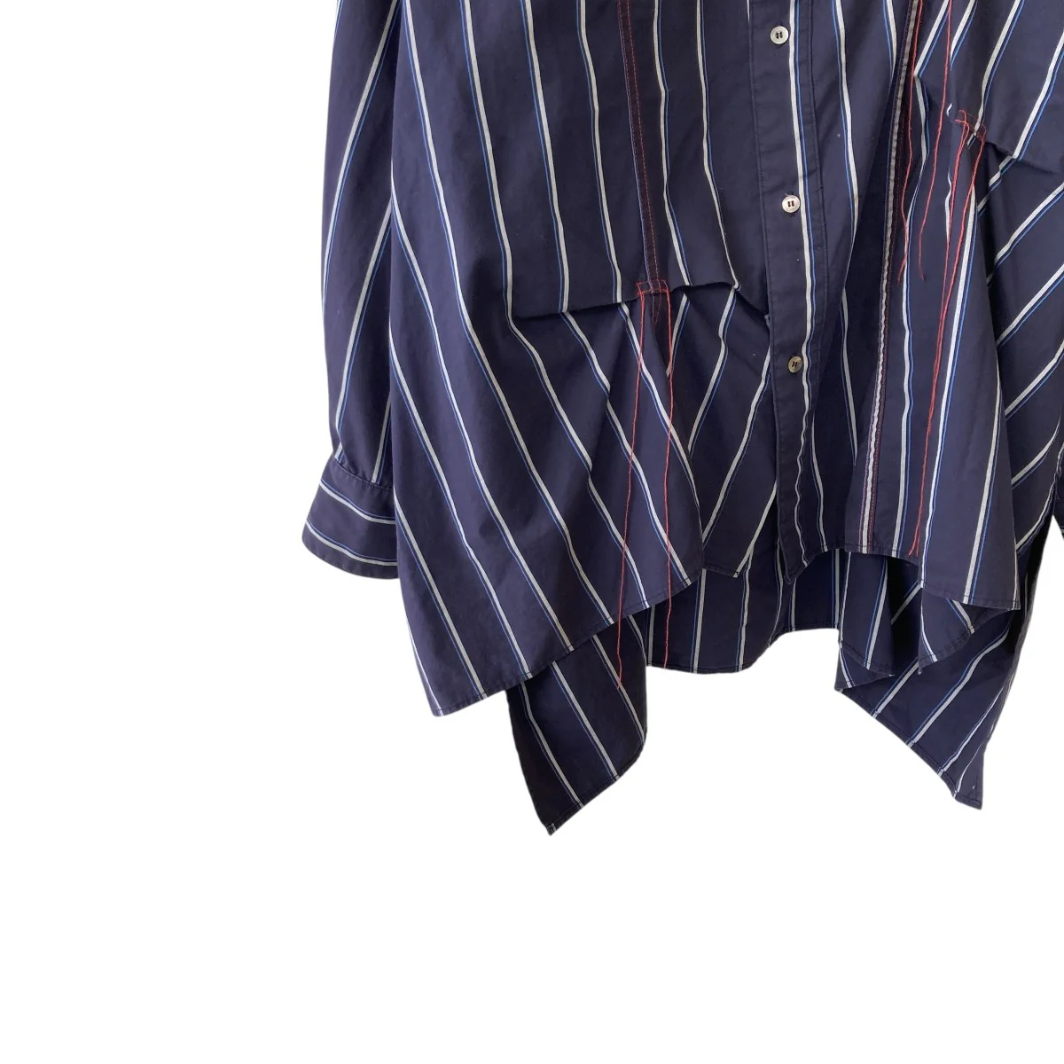 HAND STITCH STRIPE SHIRT長袖シャツjie-20w-sh02 - Image 4