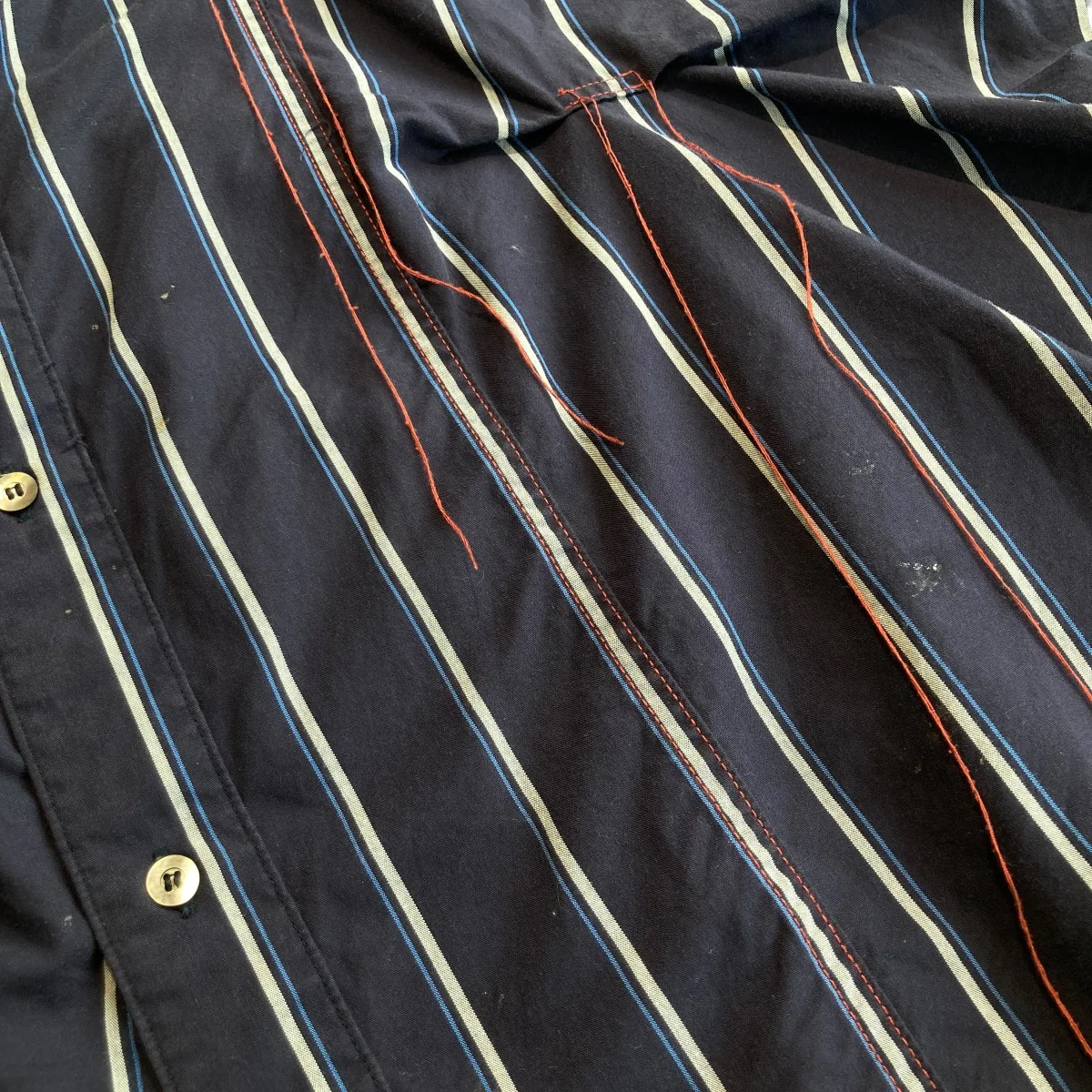 HAND STITCH STRIPE SHIRT長袖シャツjie-20w-sh02 - Image 8