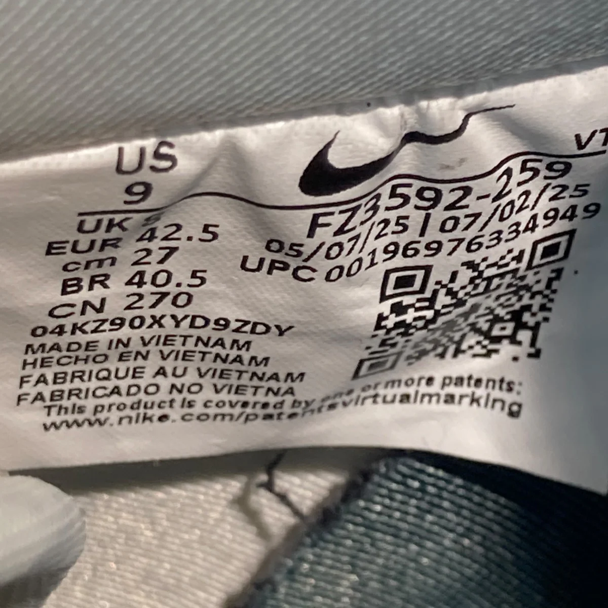 Air Force 1 Low Cacao WowローカットスニーカーFZ3592-259 - Image 6