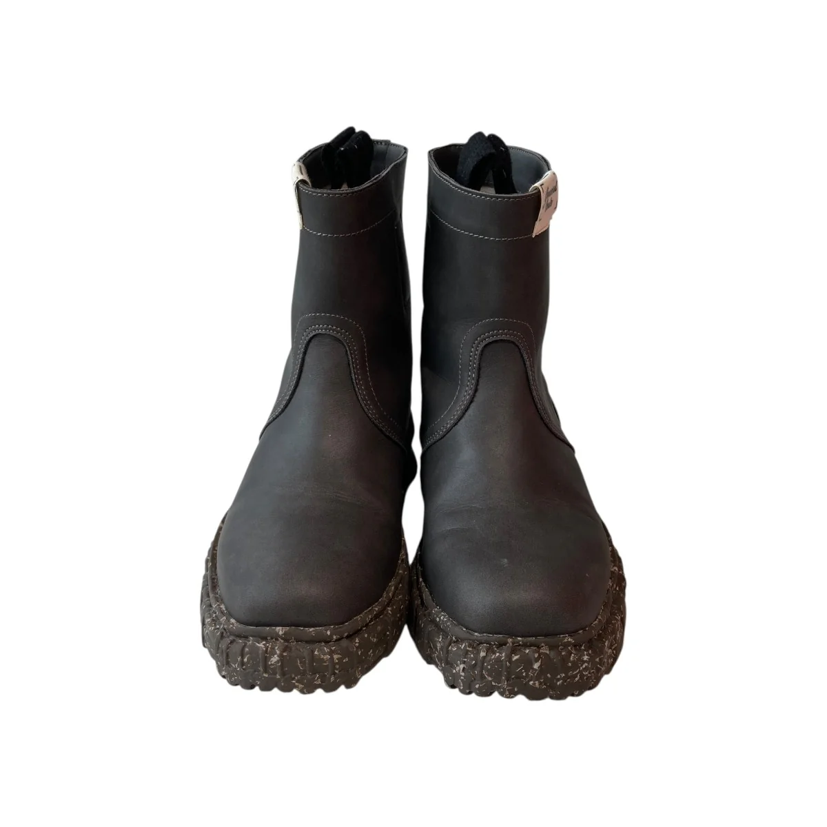 Vintage-like Sole Synthetic Leather BootsブーツS11FW703 - Image 3