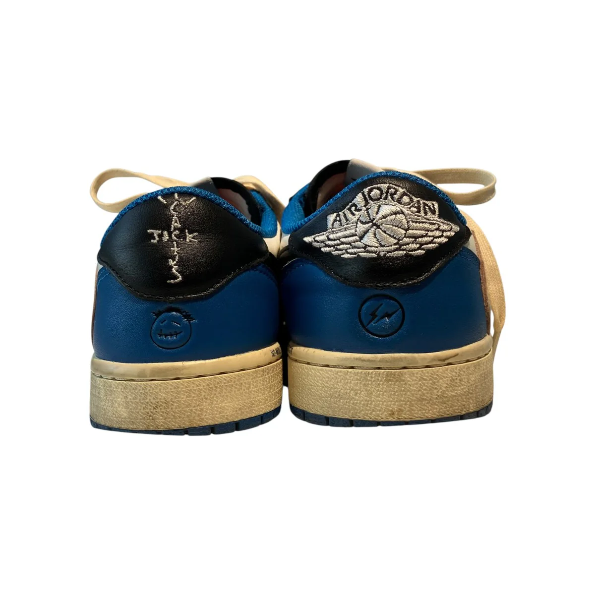 Travis Scott  fragment design Air Jordan 1 Low OG SP Military BlueローカットスニーカーDM7866-140 - Image 4